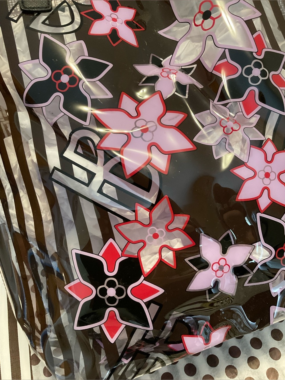 Henri Bendel PVC Floral Shopper Total - Picture 4 of 16
